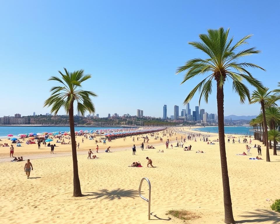 playas urbanas en Barcelona