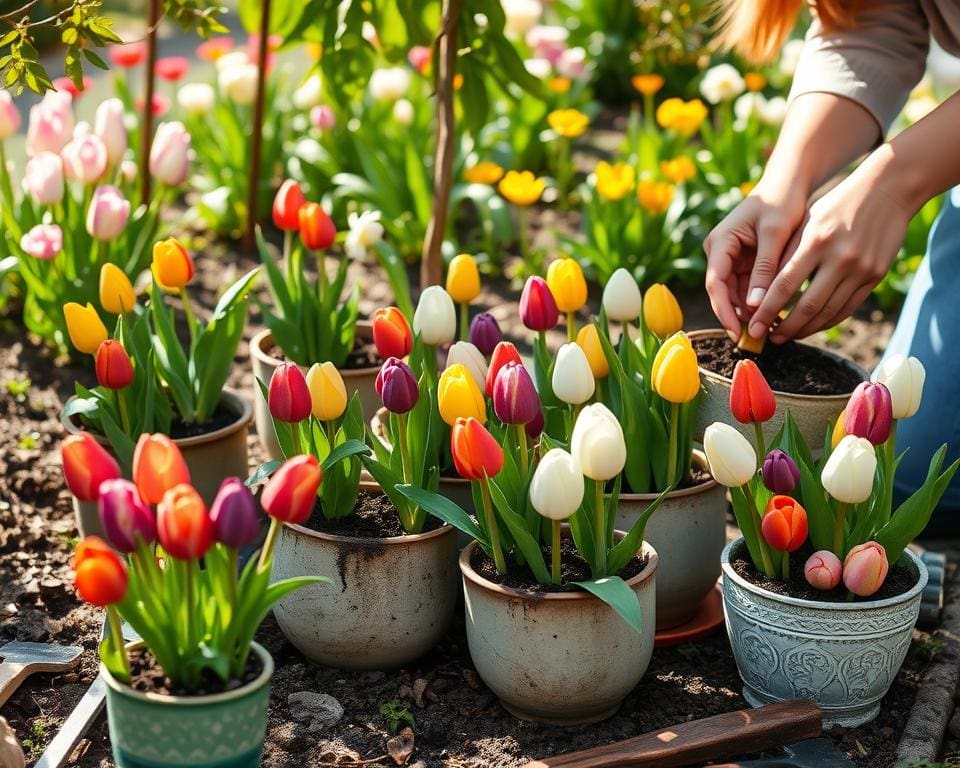 ¿Cómo plantar tulipanes en macetas correctamente?