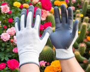 ¿Qué guantes usar para manejar espinas en el jardín?