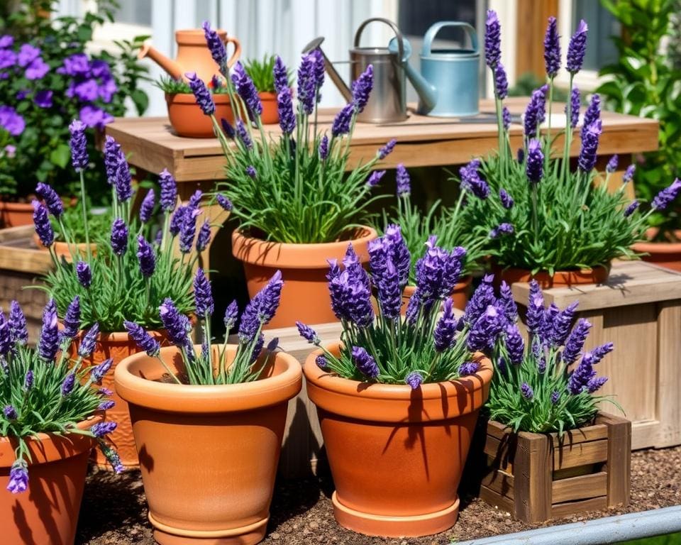 ¿Qué macetas son ideales para la lavanda?