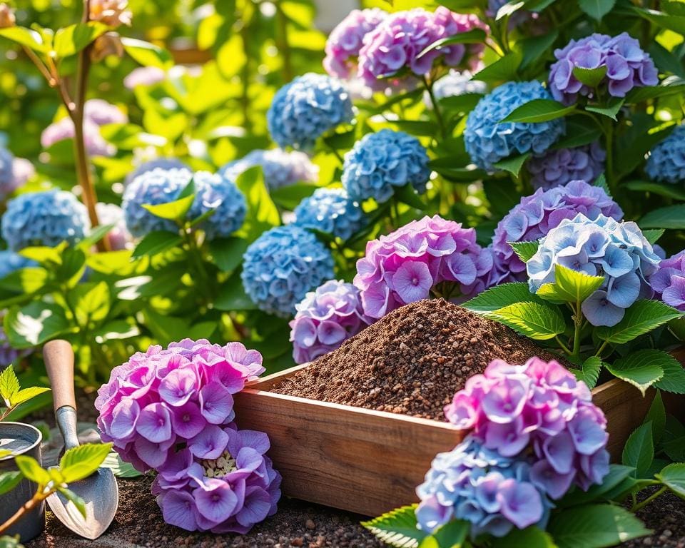 ¿Qué tipos de abono enriquecen mejor las hortensias?