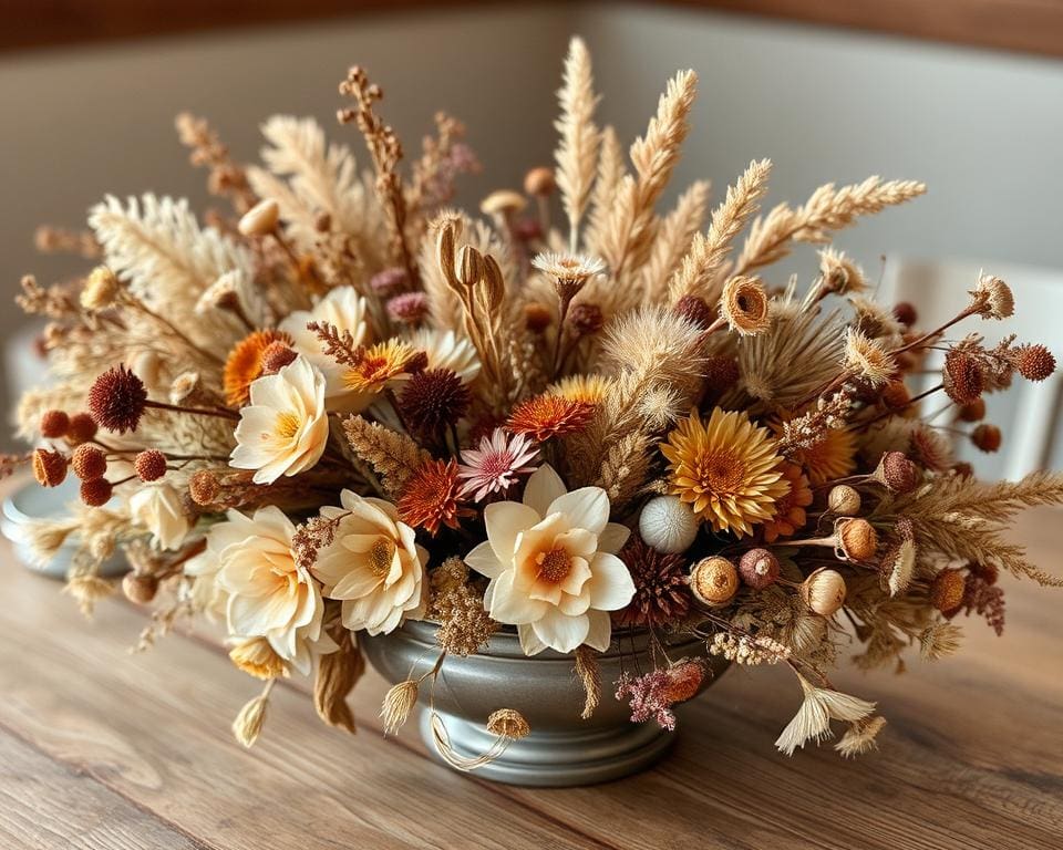 belleza de los centros de mesa naturales