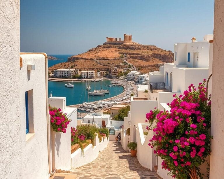 Lindos – Colina con vistas al mar Egeo 🇬🇷