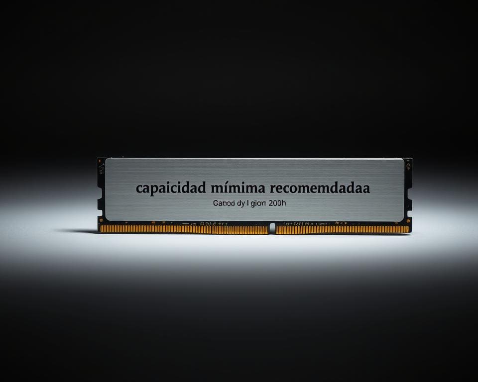 capacidad mínima recomendada