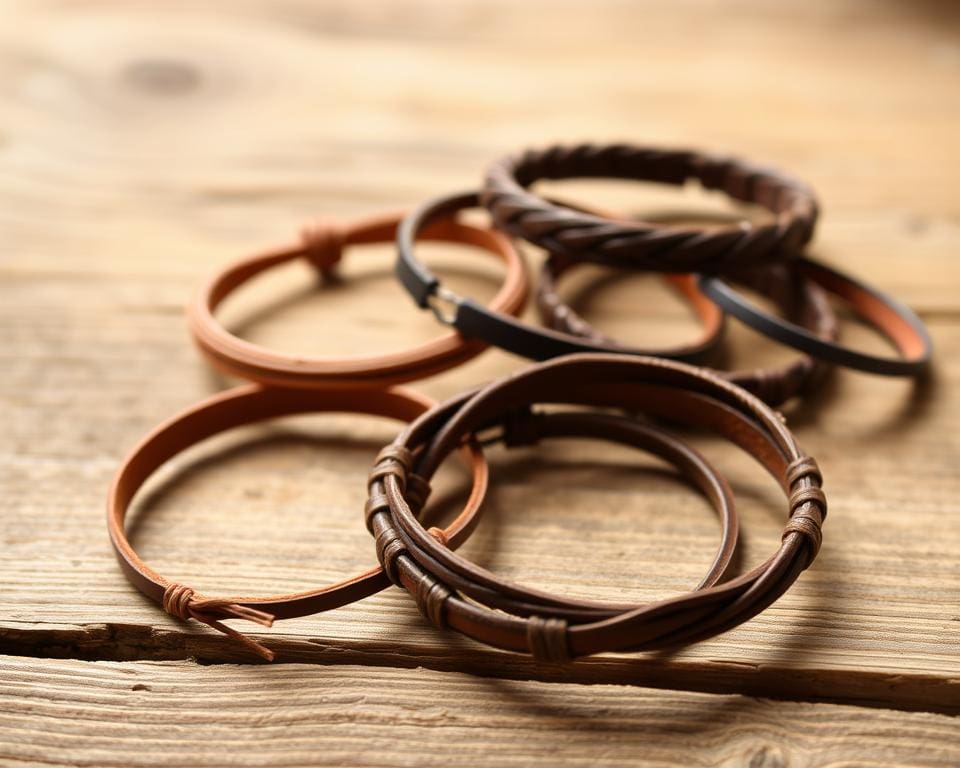 pulseras de cuero artesanal