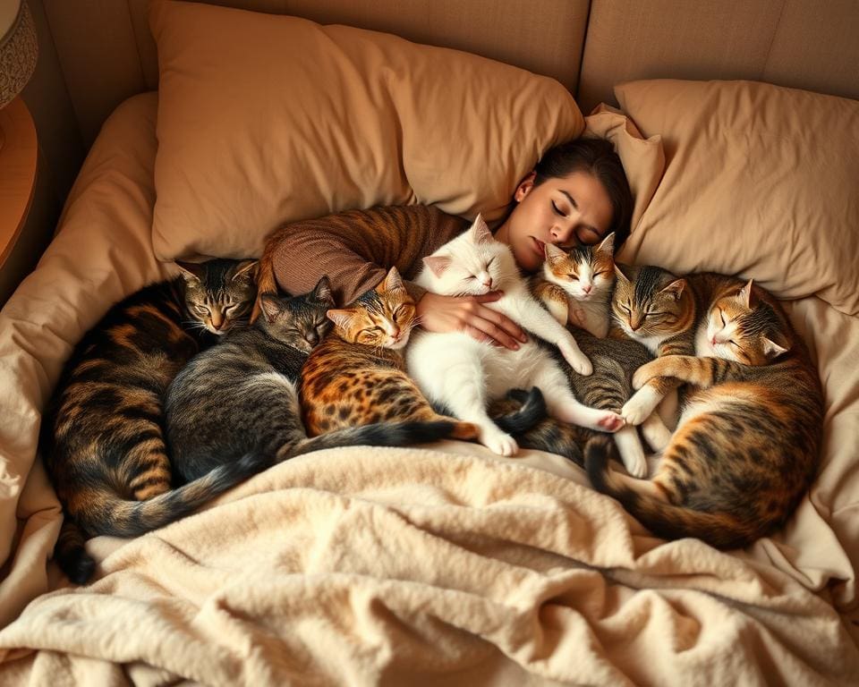 dormir mejor con gatos