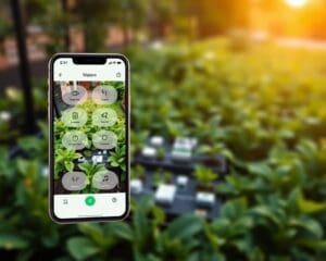 ¿Cómo controlar el jardín desde una app móvil?