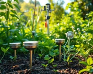 ¿Qué sensores ayudan en el cuidado del jardín?
