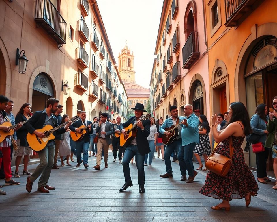 artistas callejeros en Granada