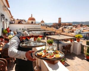¿Cómo sirve un camarero en una terraza andaluza?