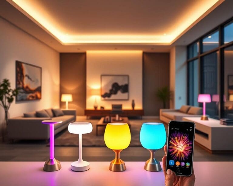 ¿Qué lámparas LED cambian de color con app?