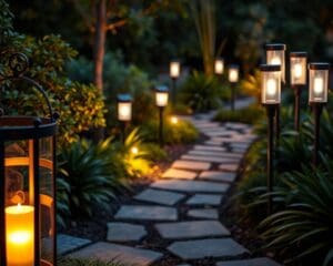 ¿Qué lámparas de jardín crean mejor ambiente?