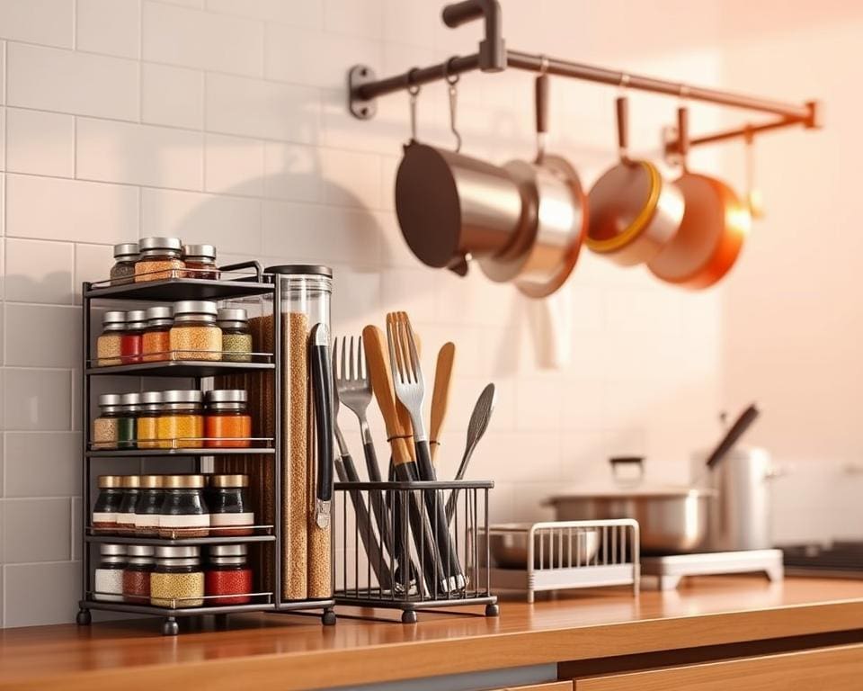 ¿Qué organizadores de cocina ahorran más espacio?