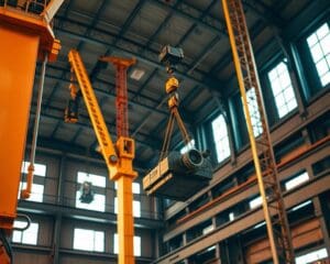 Maniobras de precisión con grúas industriales
