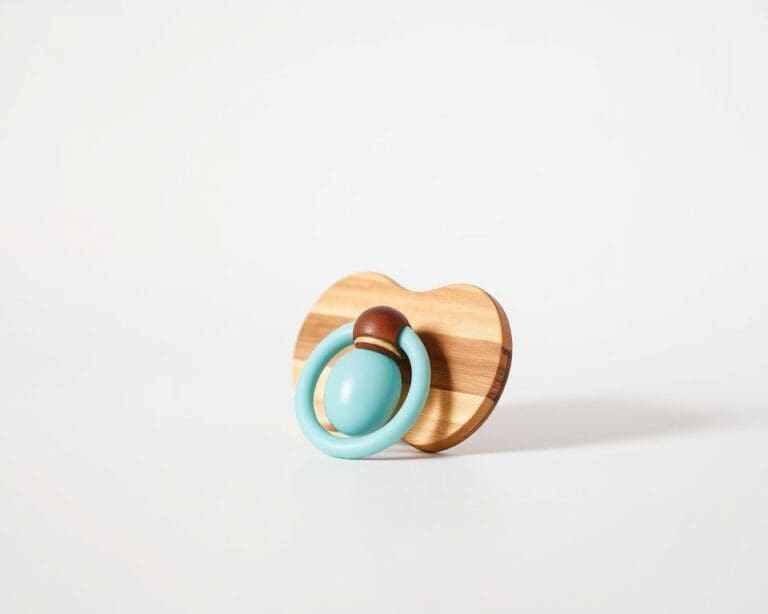 ¿Dónde comprar un porta chupetes de silicona y madera?