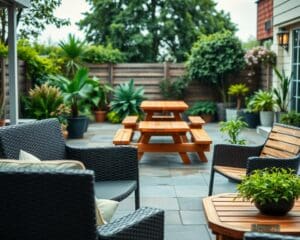 ¿Qué muebles de jardín resisten mejor la lluvia?