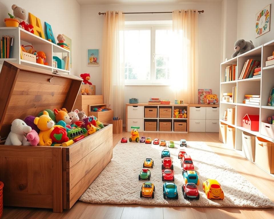 ¿Cómo organizar juguetes en un cuarto infantil?