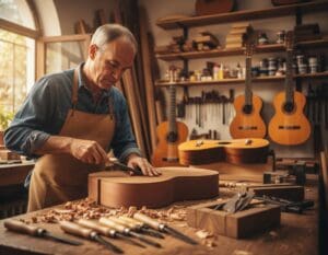 ¿Cómo se construye una guitarra española artesanal?