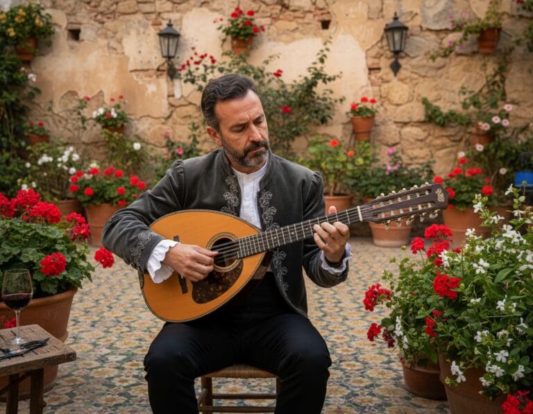 ¿Cómo se utiliza la bandurria en la música española?