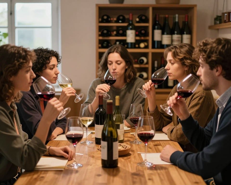 cata de vinos en casa