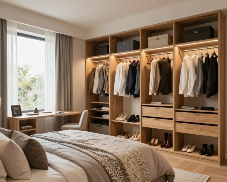 dormitorio con vestidor