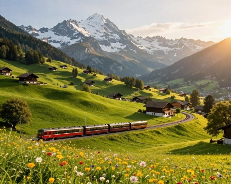 tren por Suiza